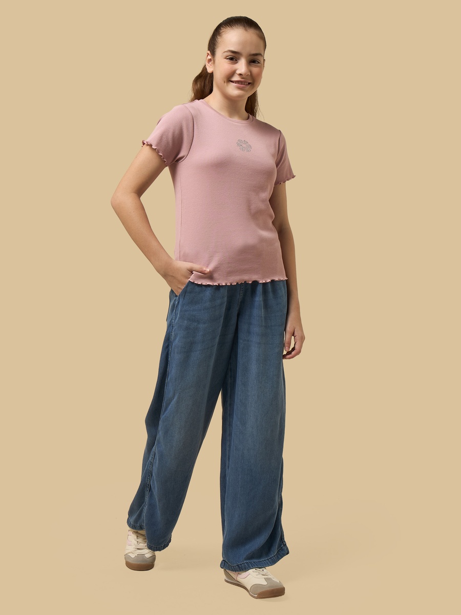 Fluid Wide Leg Jeans