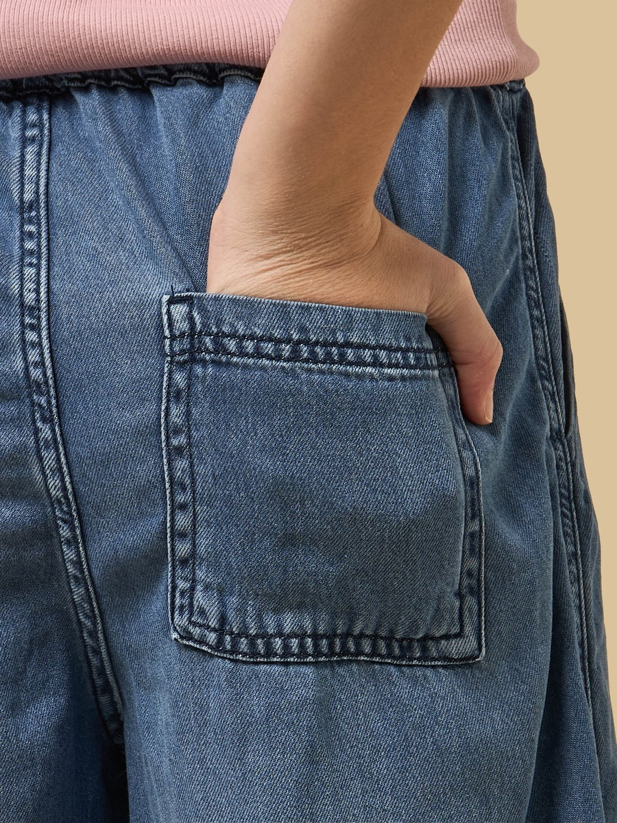 Fluid Wide Leg Jeans