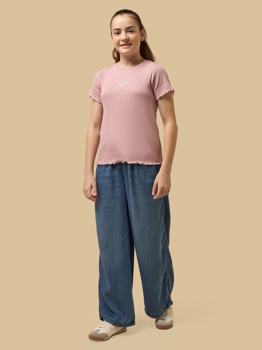 Fluid Wide Leg Jeans