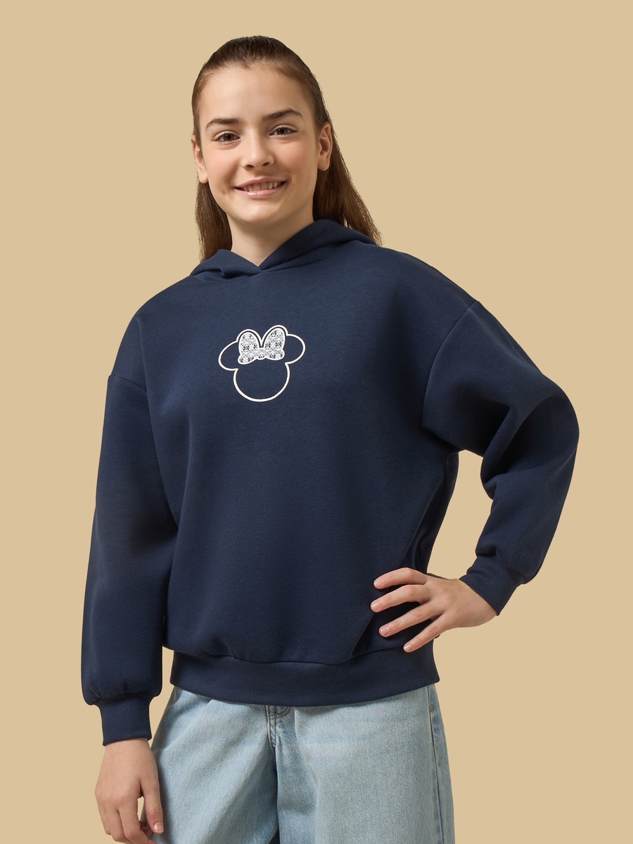 Minnie Mouse Print Hoodie