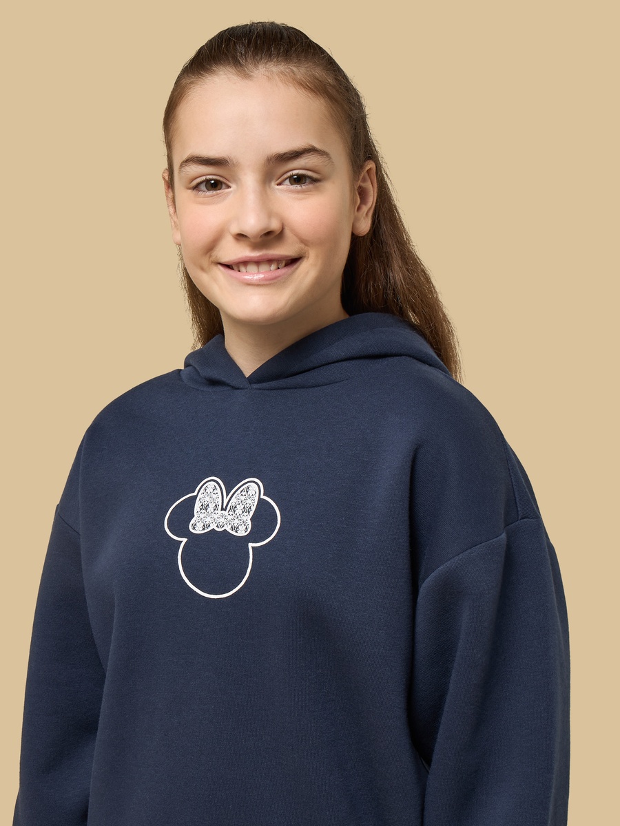 Minnie Mouse Print Hoodie