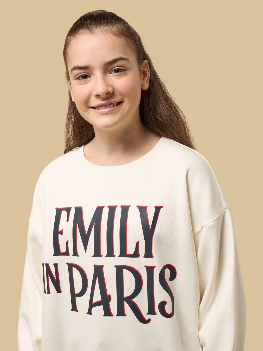 Emily in Paris Print Oversized Sweatshirt