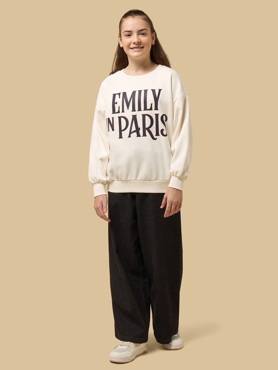 Emily in Paris Print Oversized Sweatshirt