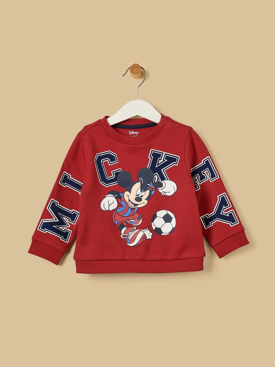 Mickey Mouse Print Sweatshirt