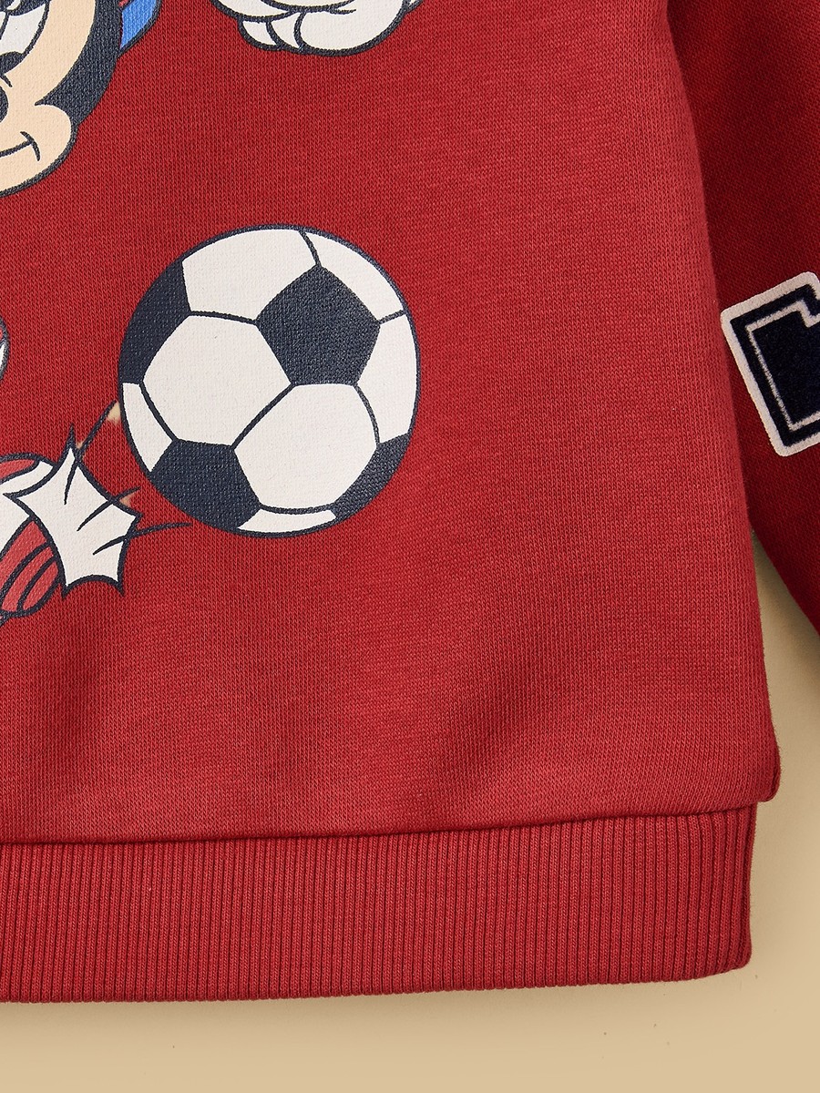 Mickey Mouse Print Sweatshirt