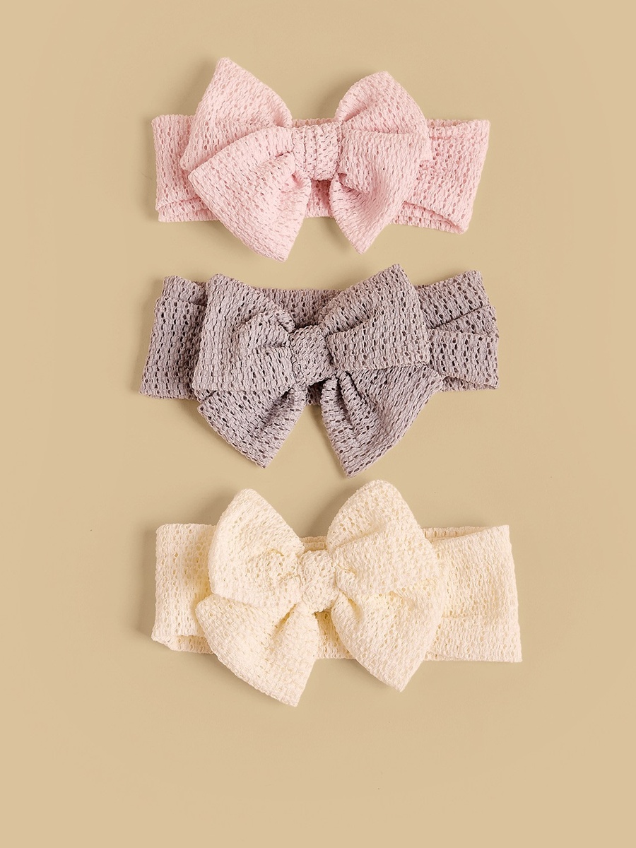 Pack of 3 - Textured Bow Headband