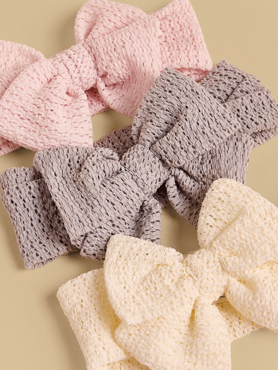 Pack of 3 - Textured Bow Headband