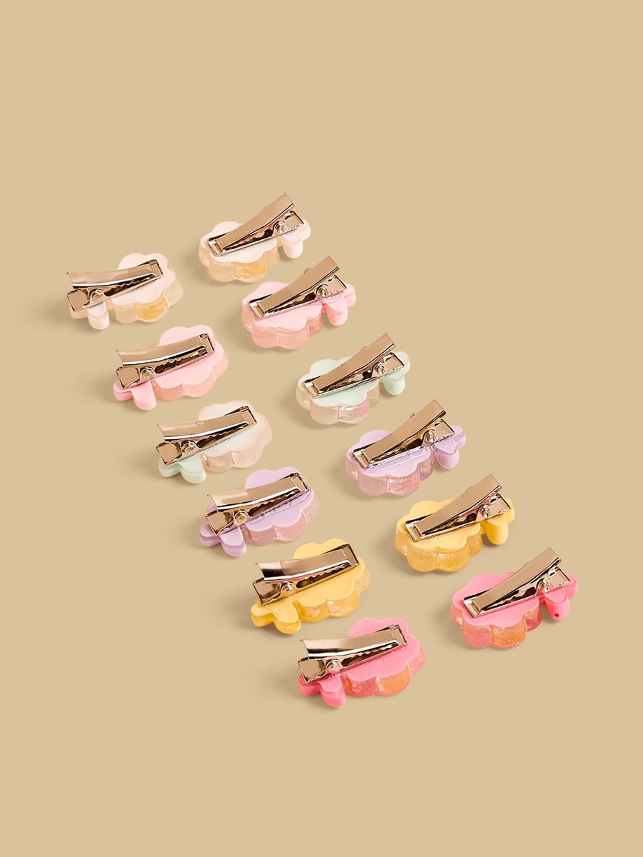 Pack of 12 - Floral Shaped Hair Clip