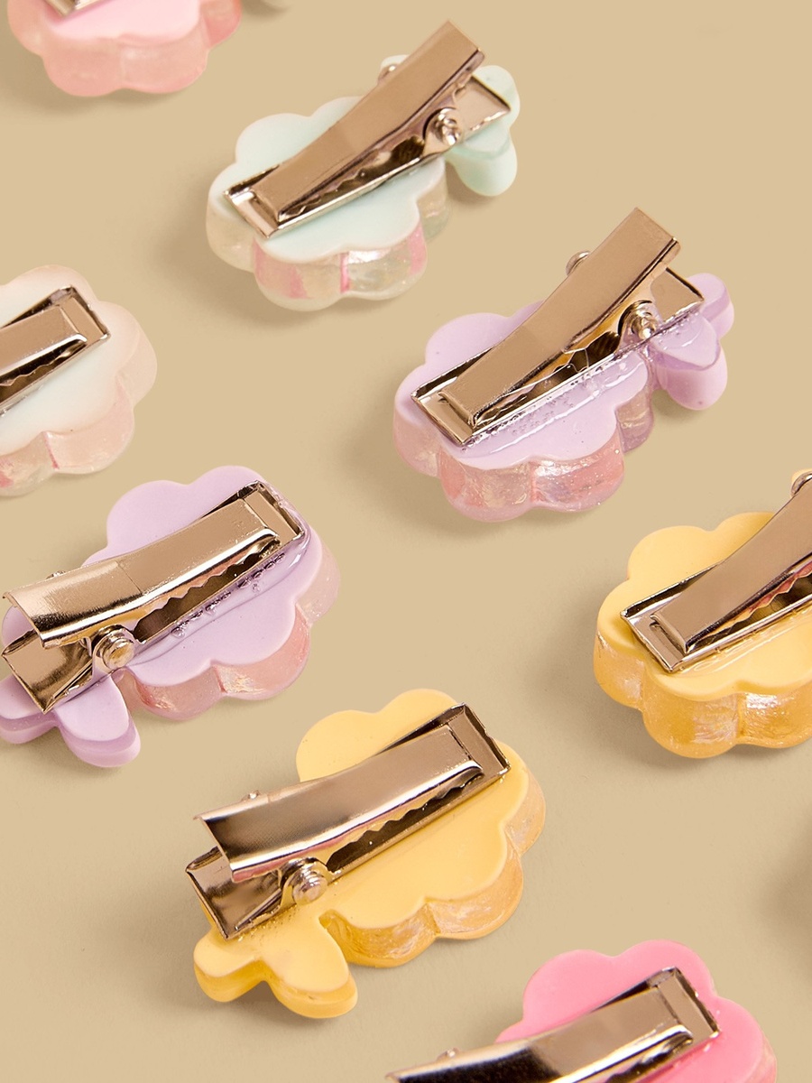 Pack of 12 - Floral Shaped Hair Clip