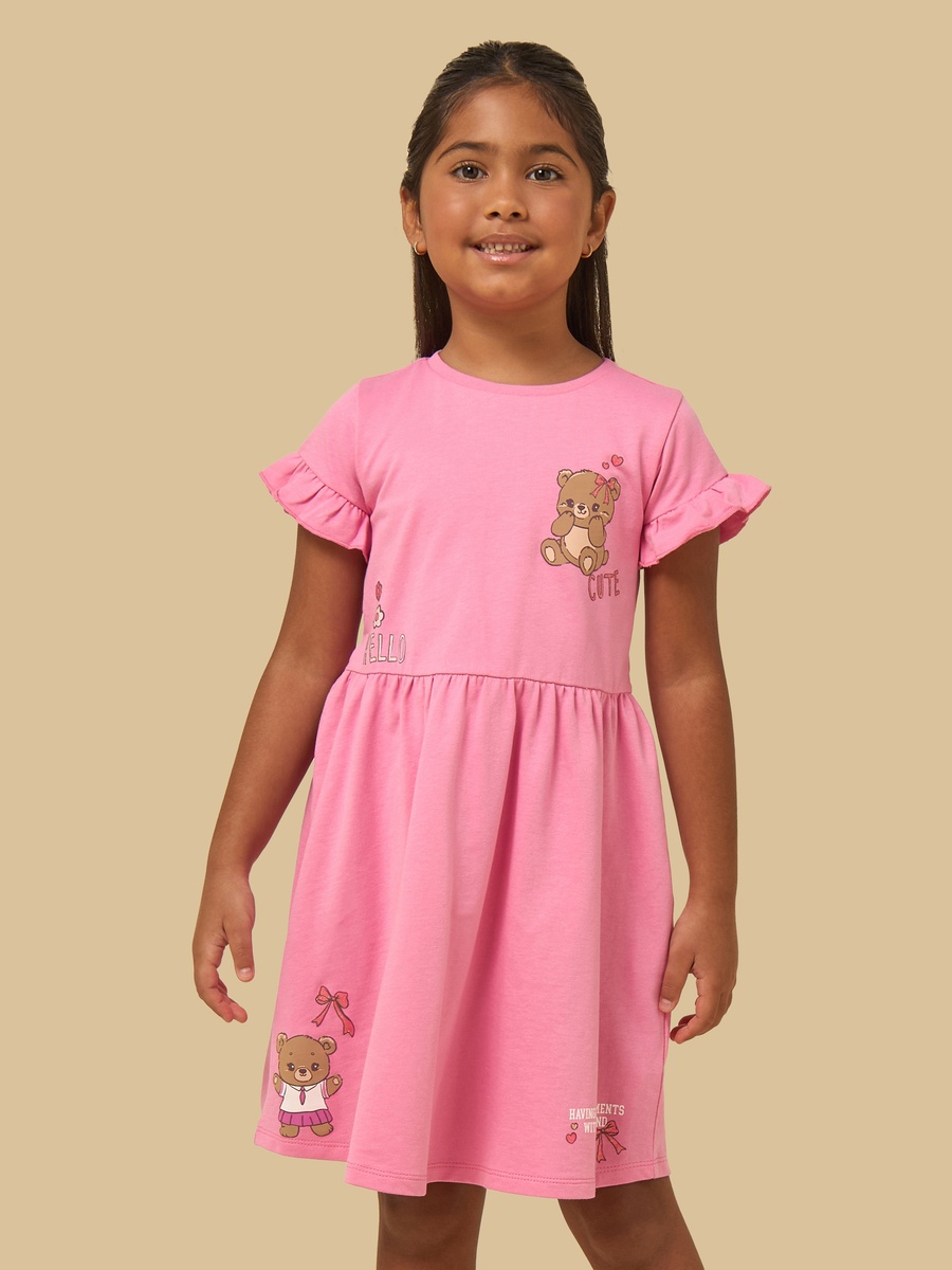 Bear Print Dress