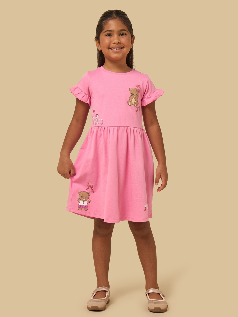 Bear Print Dress
