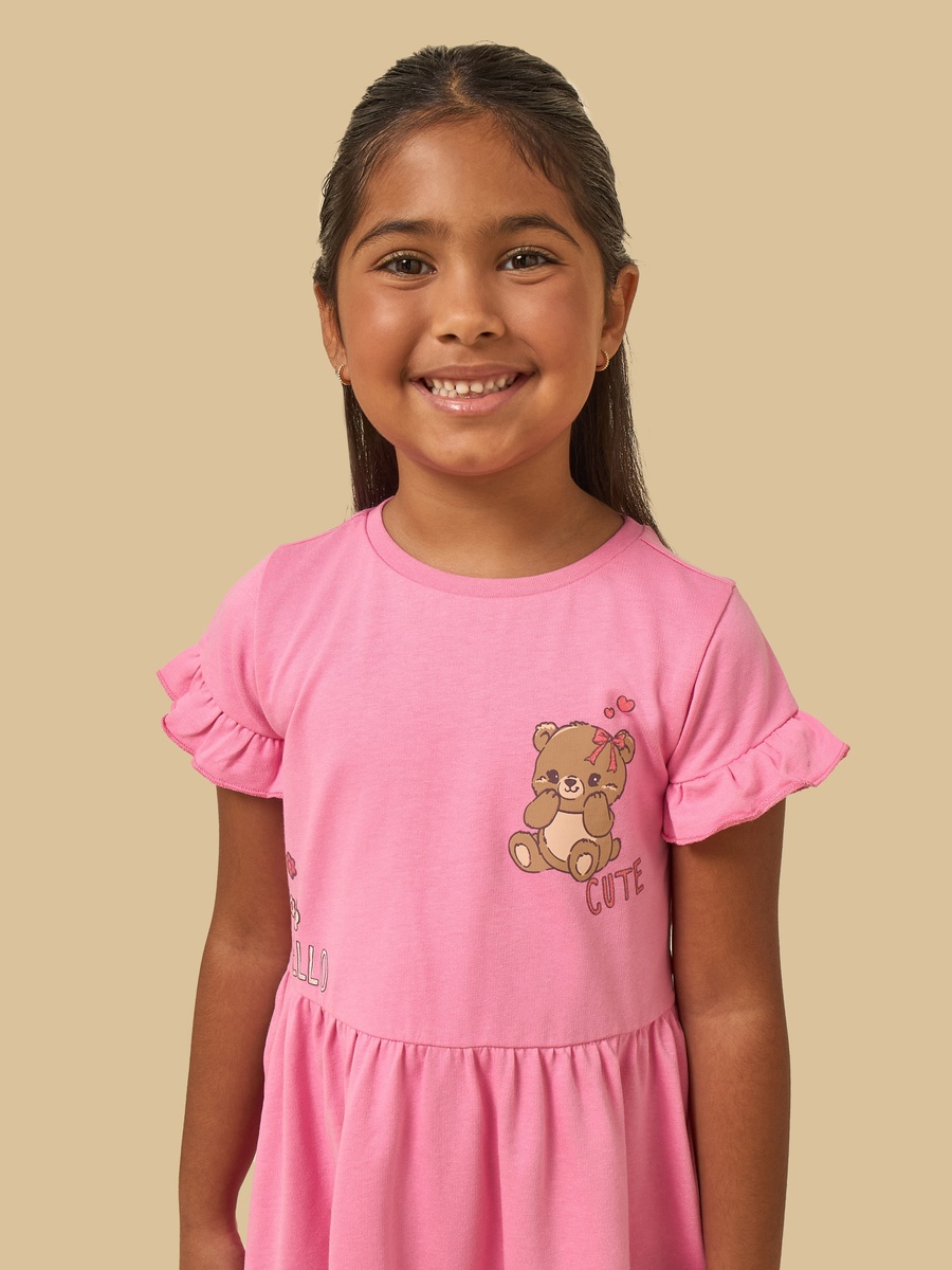 Bear Print Dress