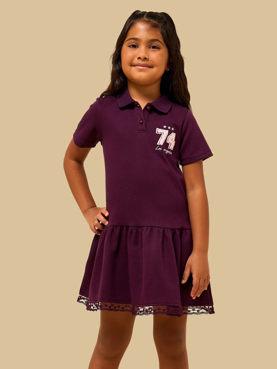 NY Embroidered Polo Dress