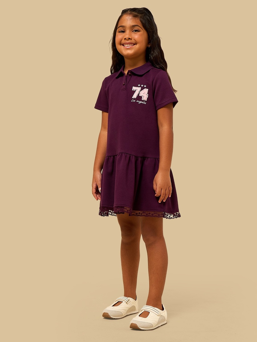 NY Embroidered Polo Dress