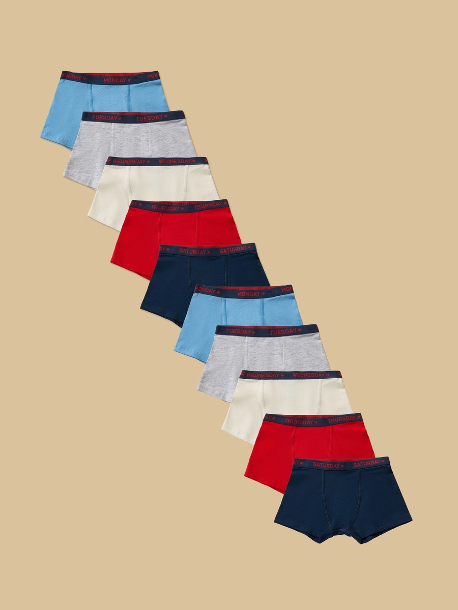 Pack of 10 - Printed Waistband Briefs