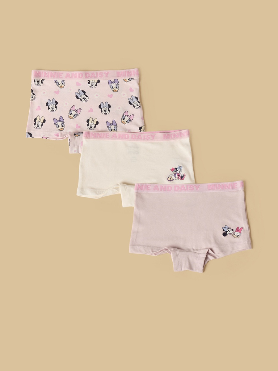 Pack of 3 - Minnie Mouse Print Boyshort Briefs