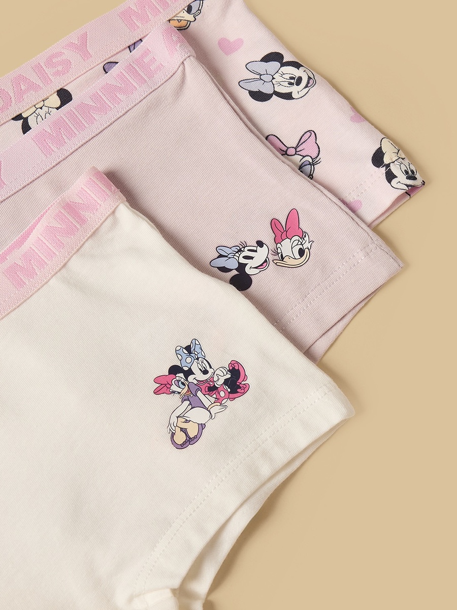 Pack of 3 - Minnie Mouse Print Boyshort Briefs