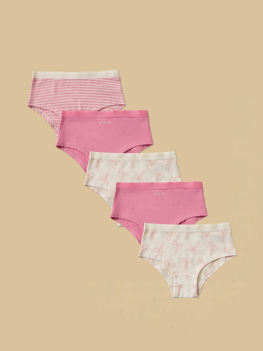 Pack of 5 - Bow Print Briefs