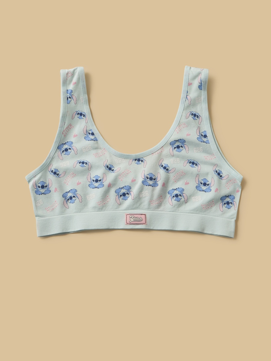 Pack of 2 - Stitch Print Non Padded Trainer Bra