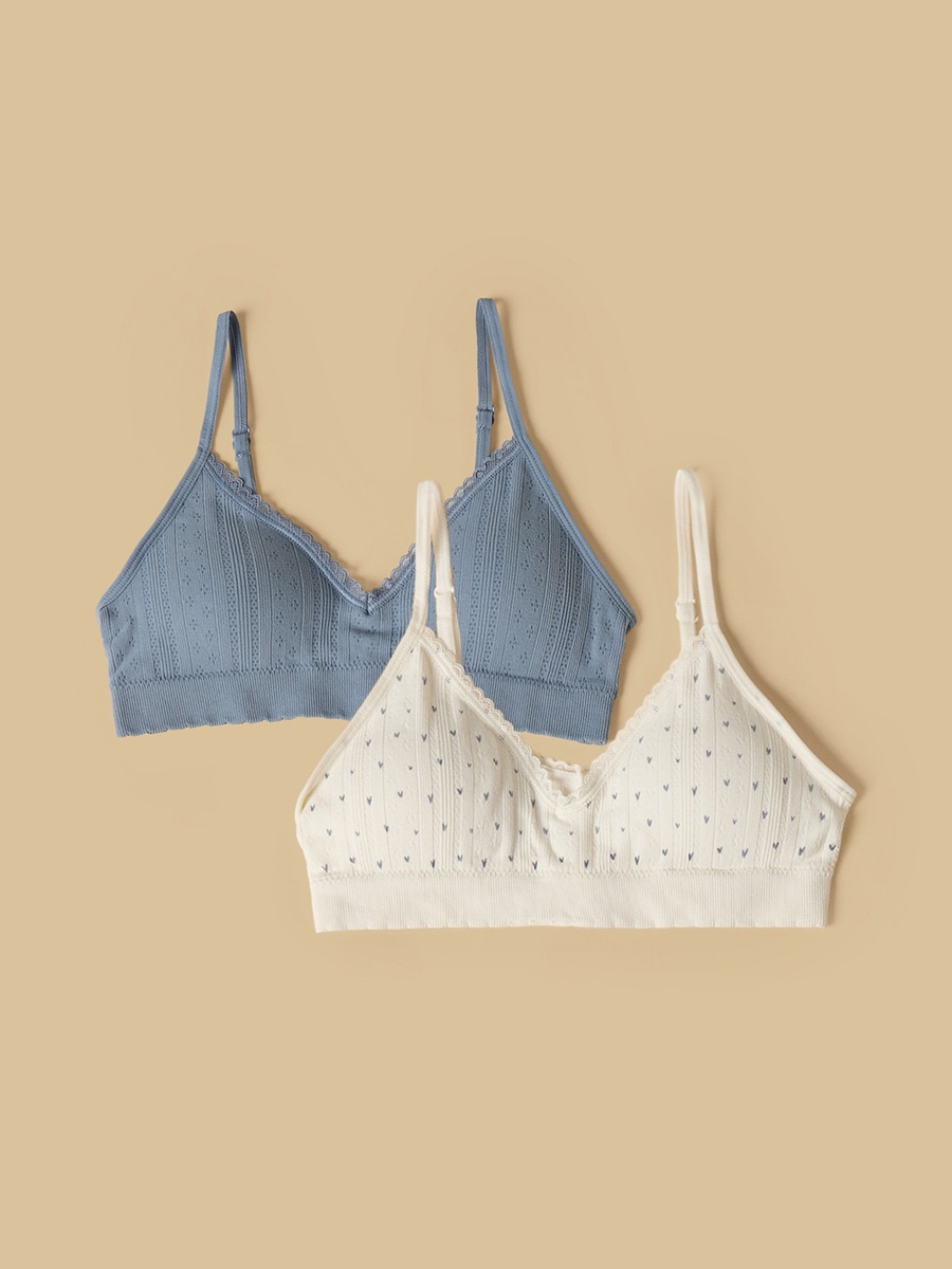 Pack of 2 - Textured Padded Bra