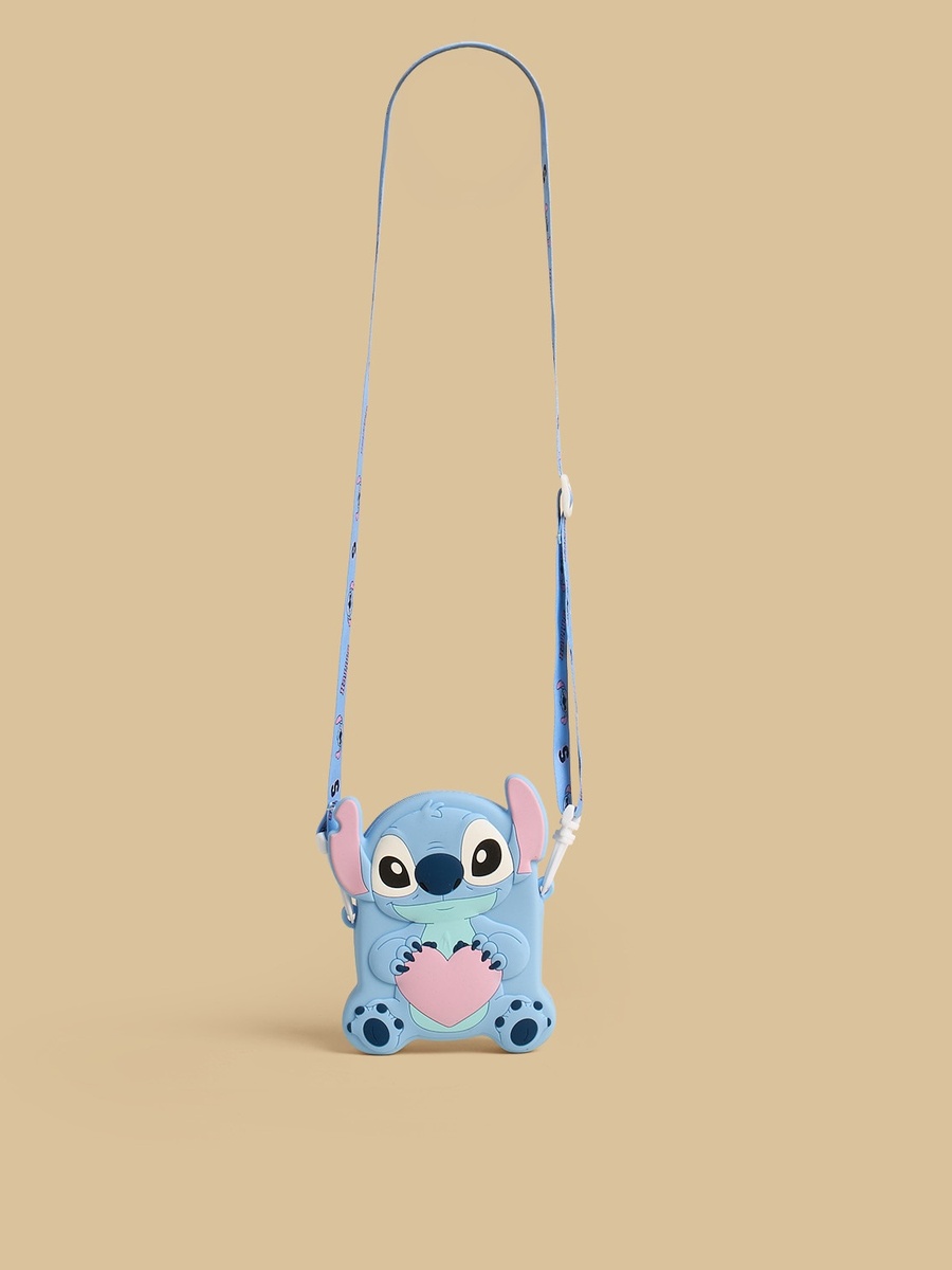 Stitch Embossed Crossbody Bag with Adjustable Strap