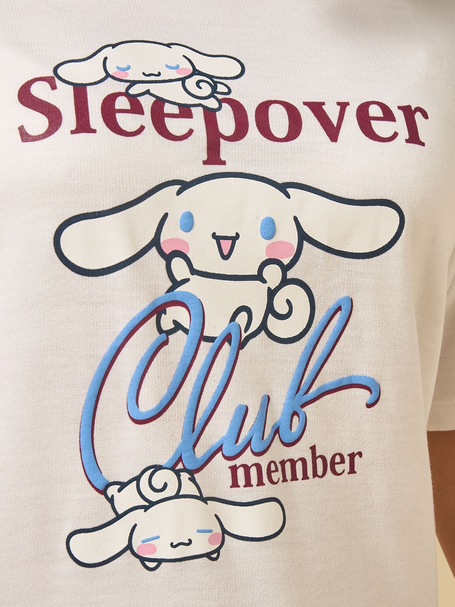 Cinnamoroll Print Cotton Pyjama Set