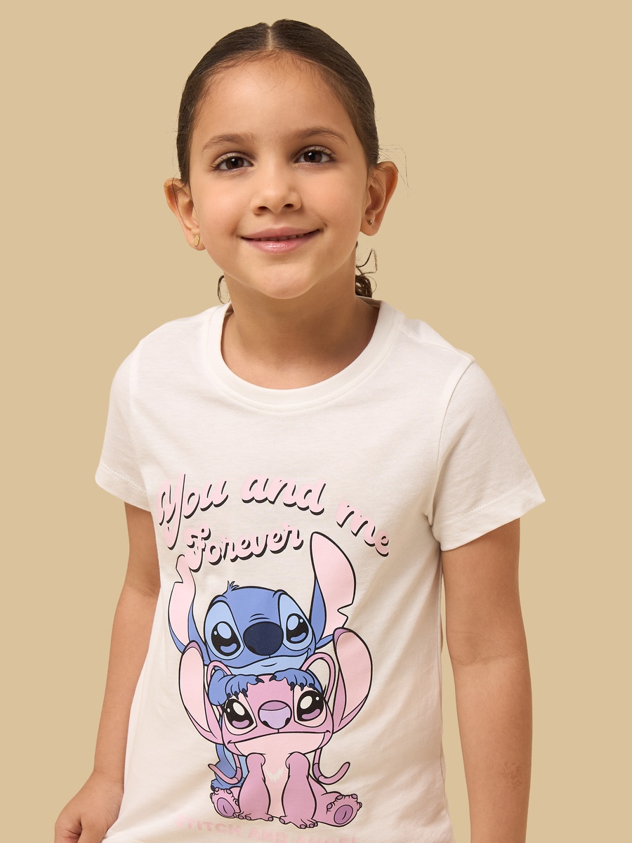 Pack of 2 - Stitch and Angel Print Pyjama Set