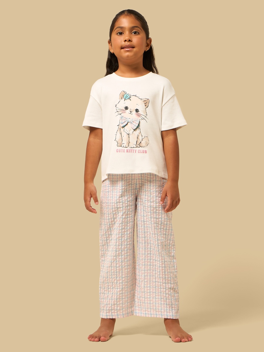Checked Cotton Pyjama Set
