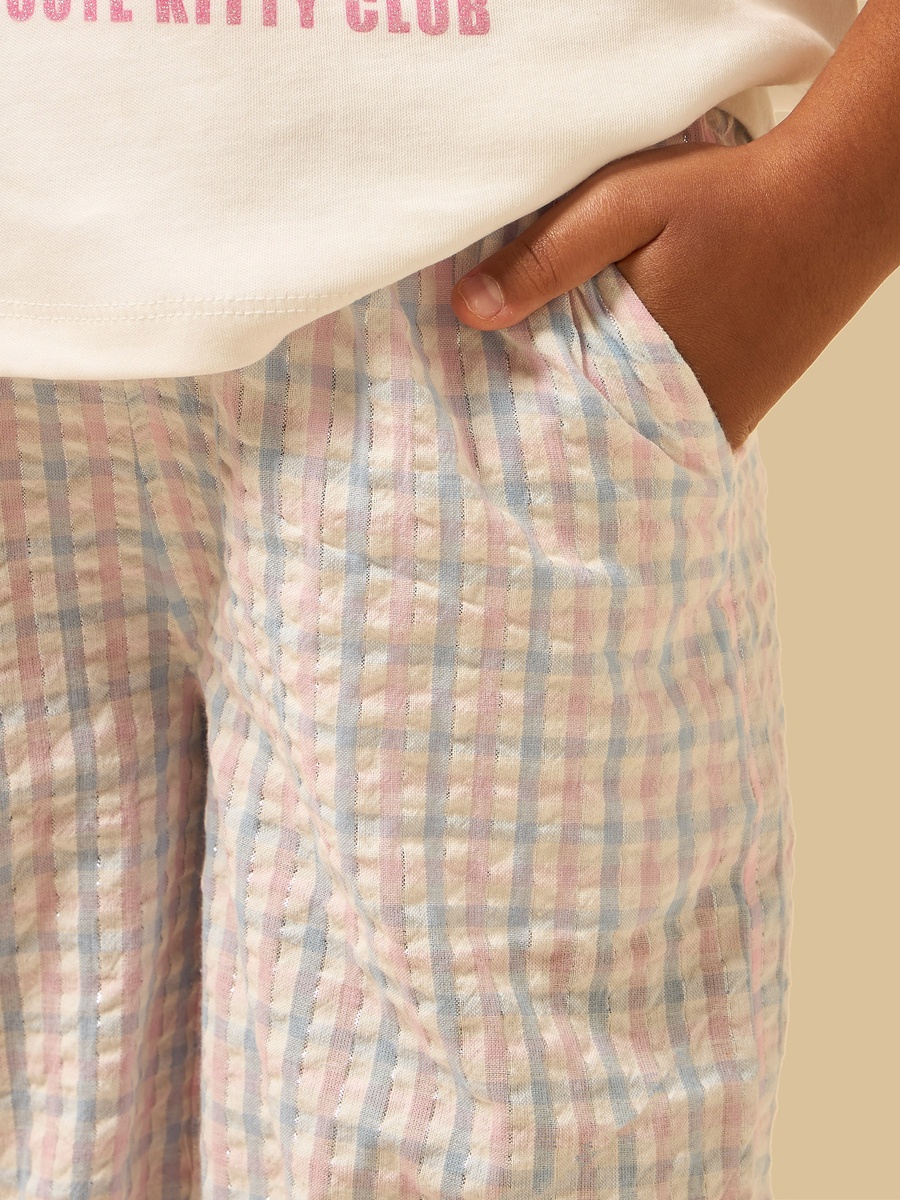 Checked Cotton Pyjama Set