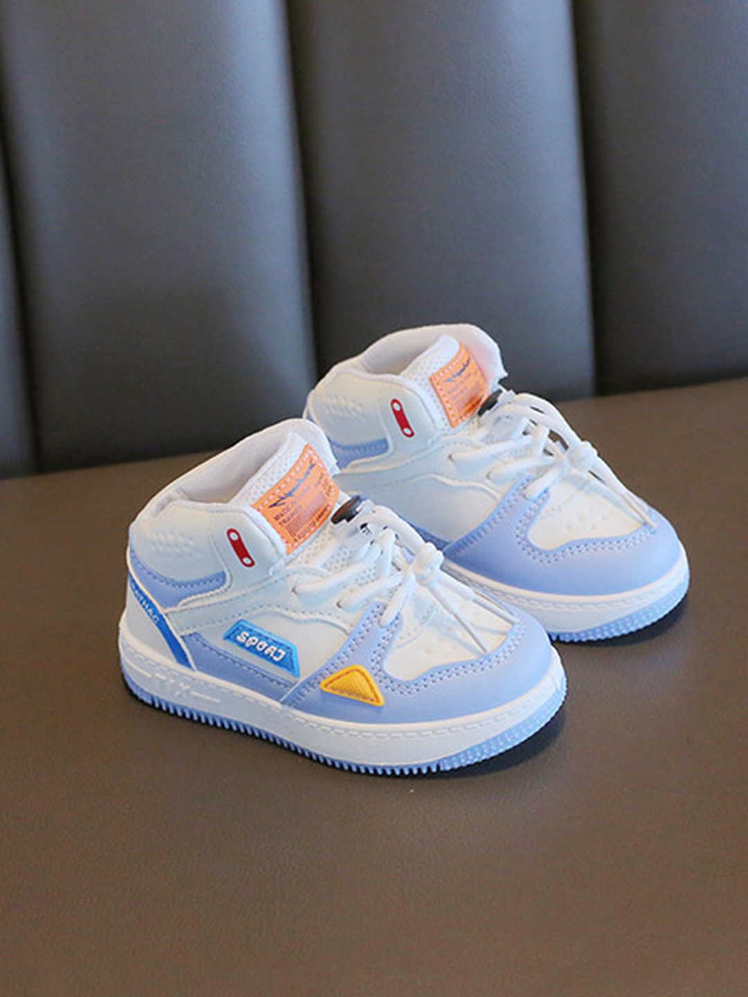 High-Top Lace-Up Sneakers
