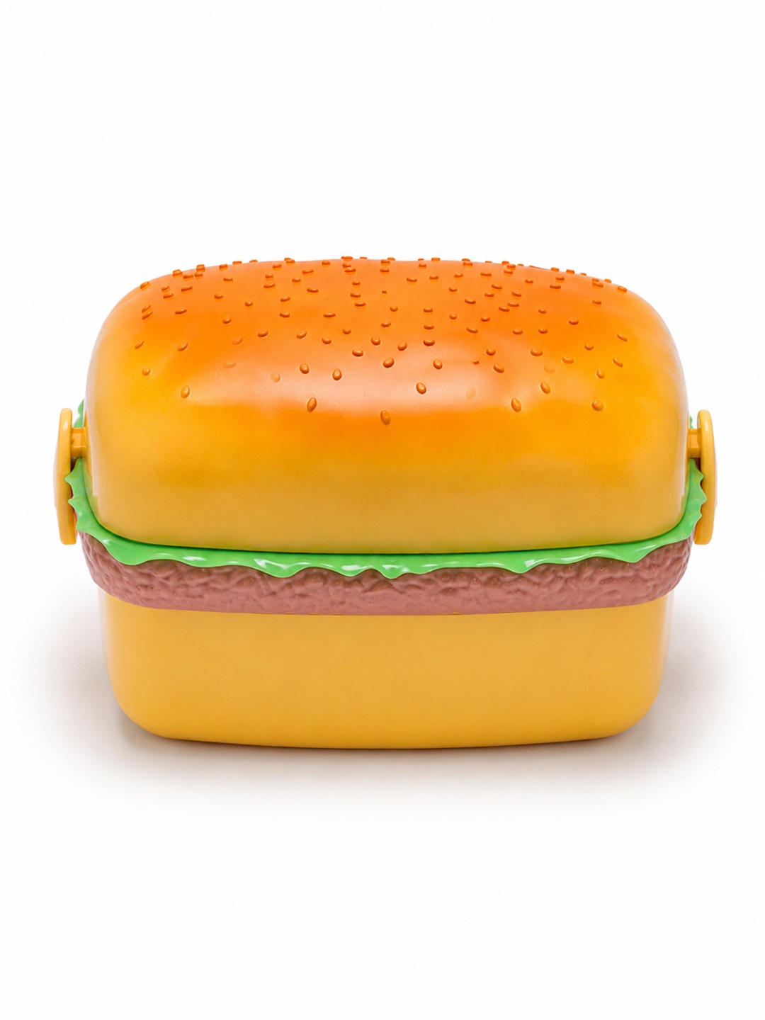 Hamburger-Shaped Plastic Lunch Box with Lid