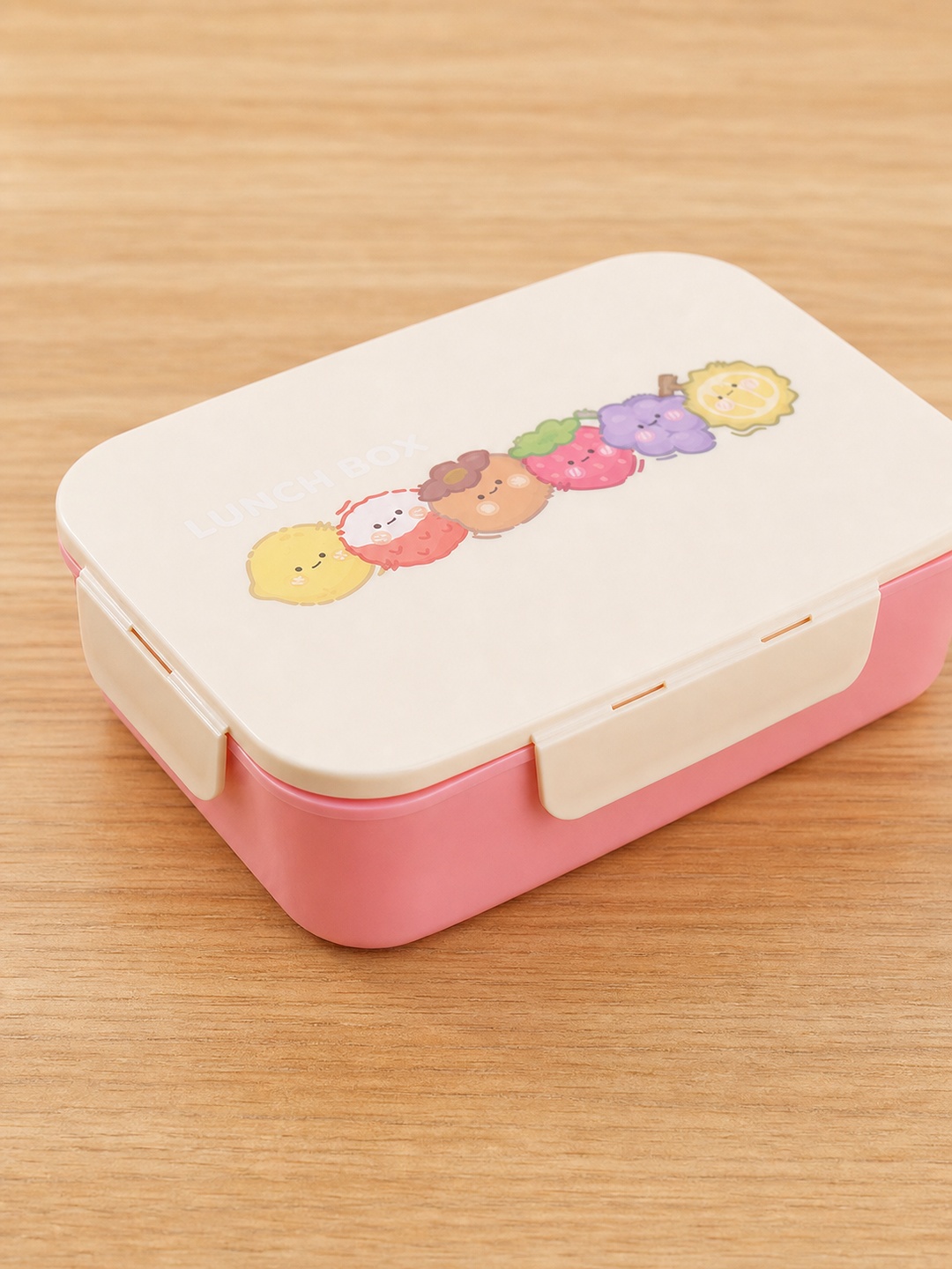 Pink Plastic Lunch Box and Water Bottle Set
