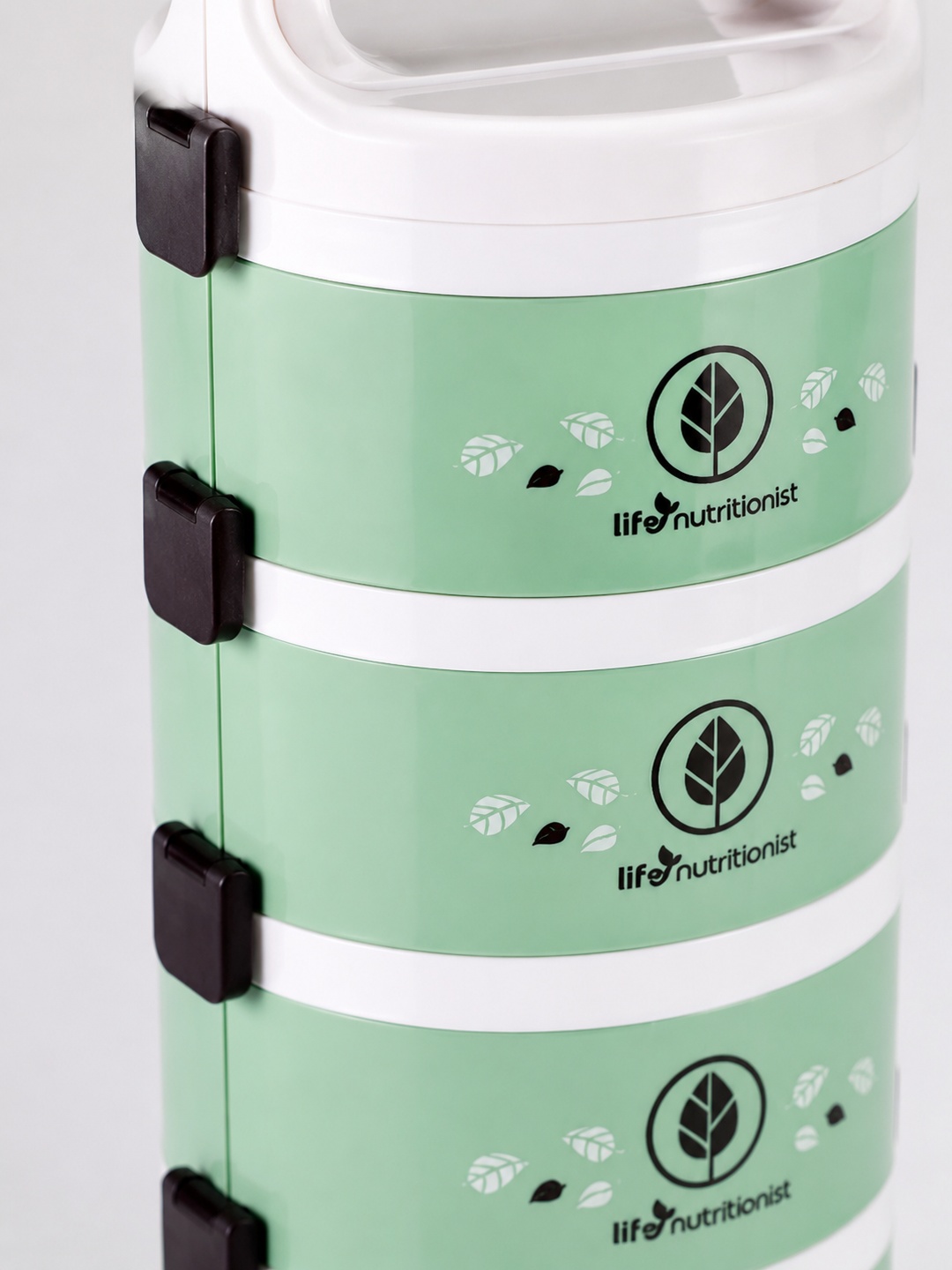 Green 5-Tier 3650ml Insulated Lunch Box Set with Bag and Utensils