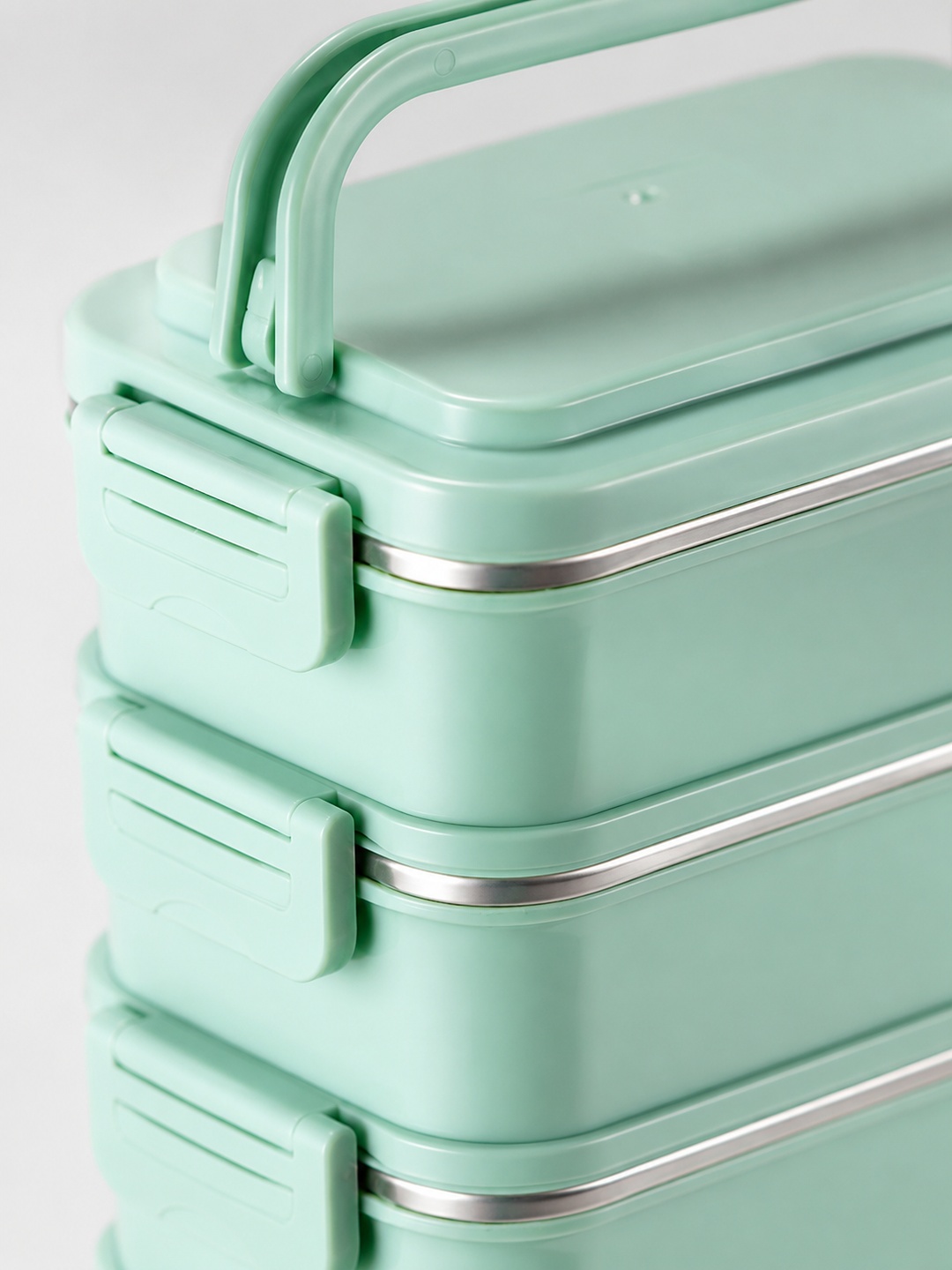 Green 4-Tier 3600ml Stainless Steel Insulated Lunch Box Set