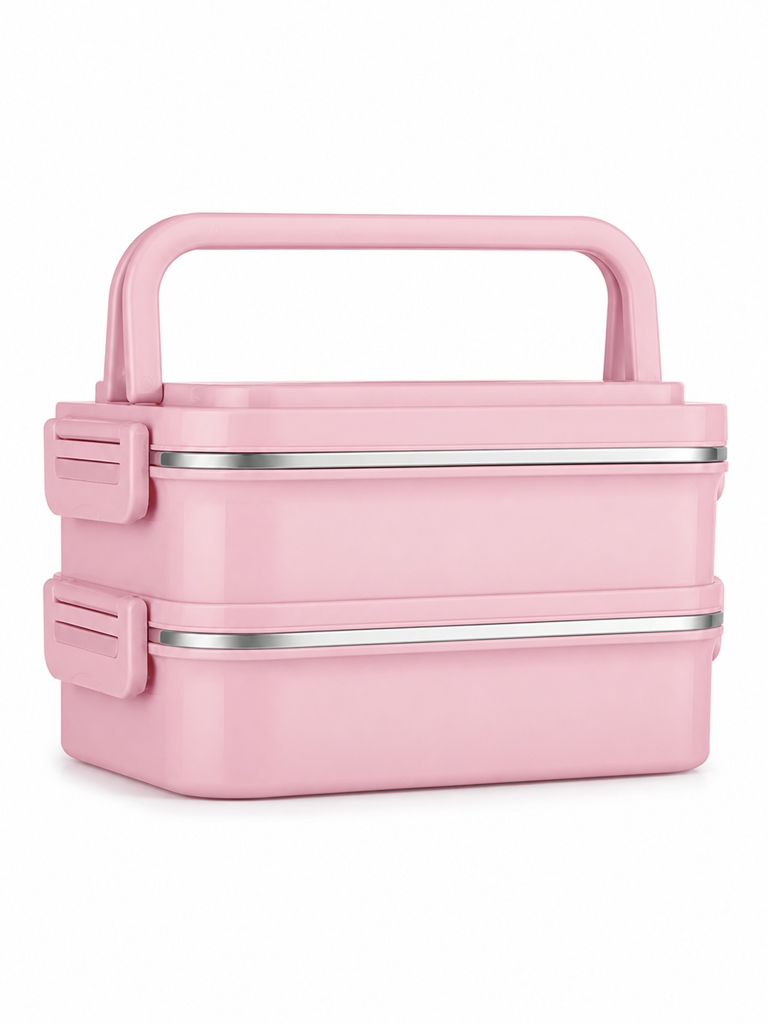 Pink 2-Tier 1800ml Stainless Steel Insulated Lunch Box Set