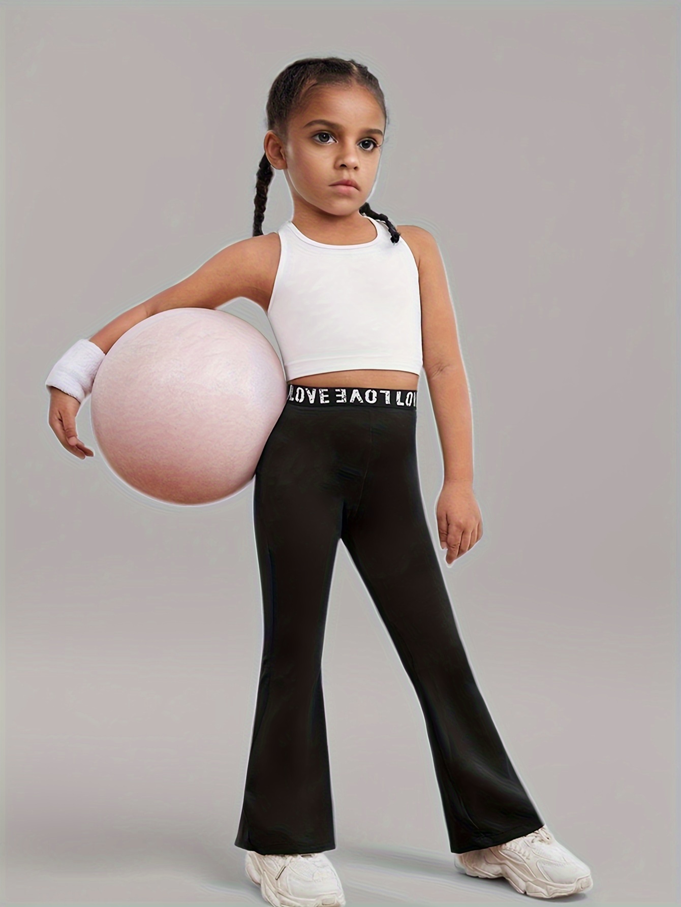 Black Slogan Anti Fit Pants