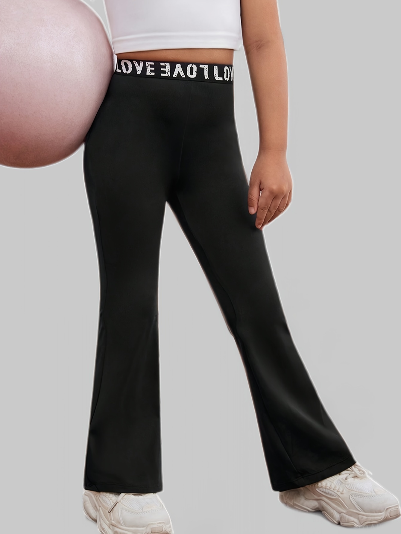 Black Slogan Anti Fit Pants