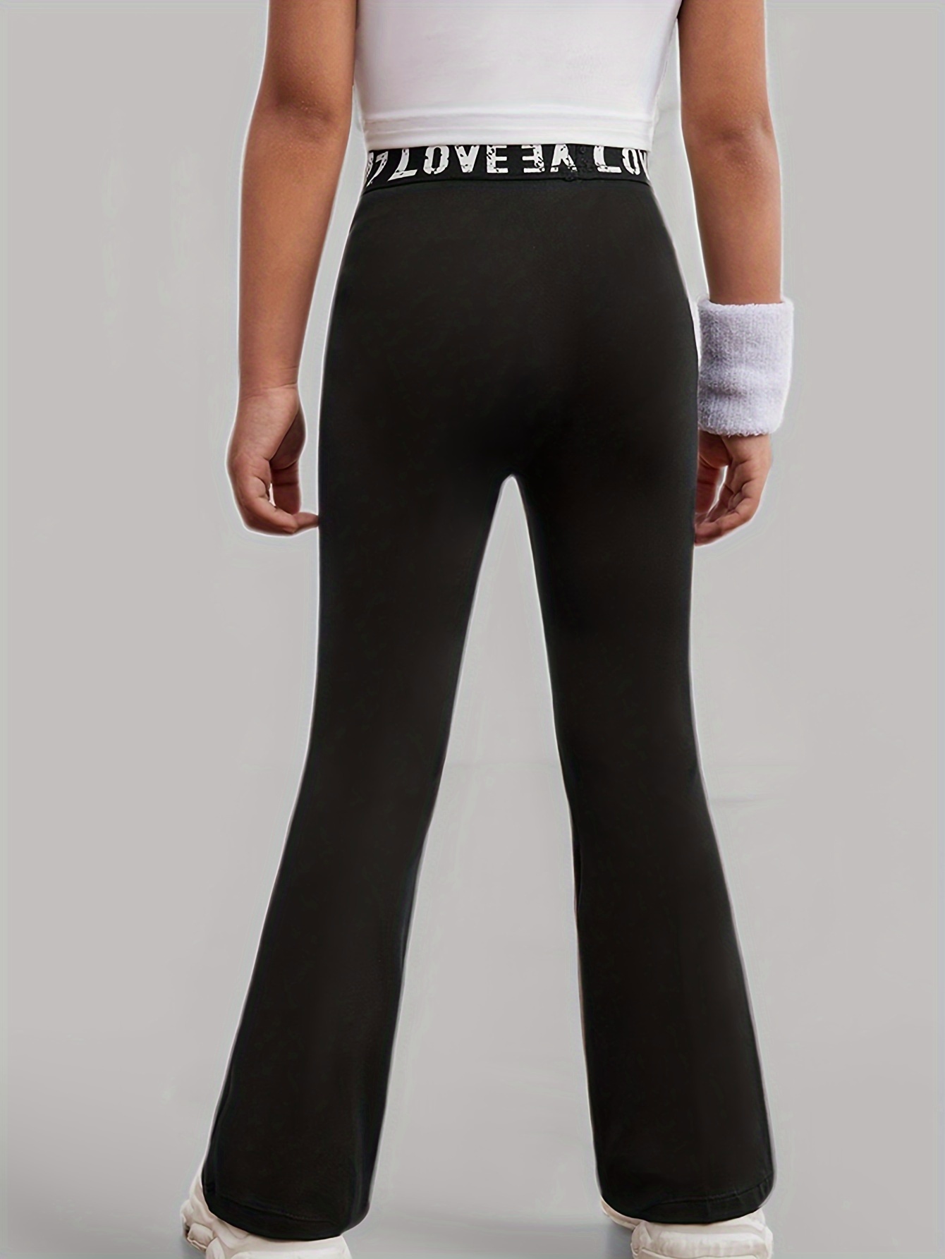 Black Slogan Anti Fit Pants