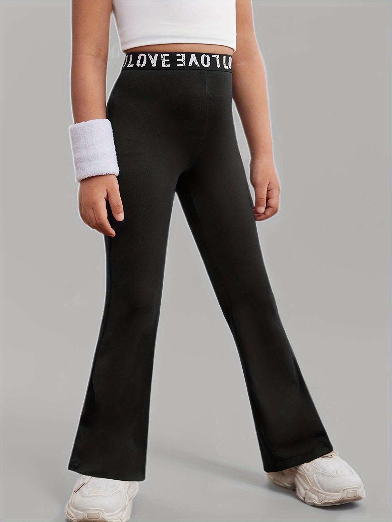 Black Slogan Anti Fit Pants