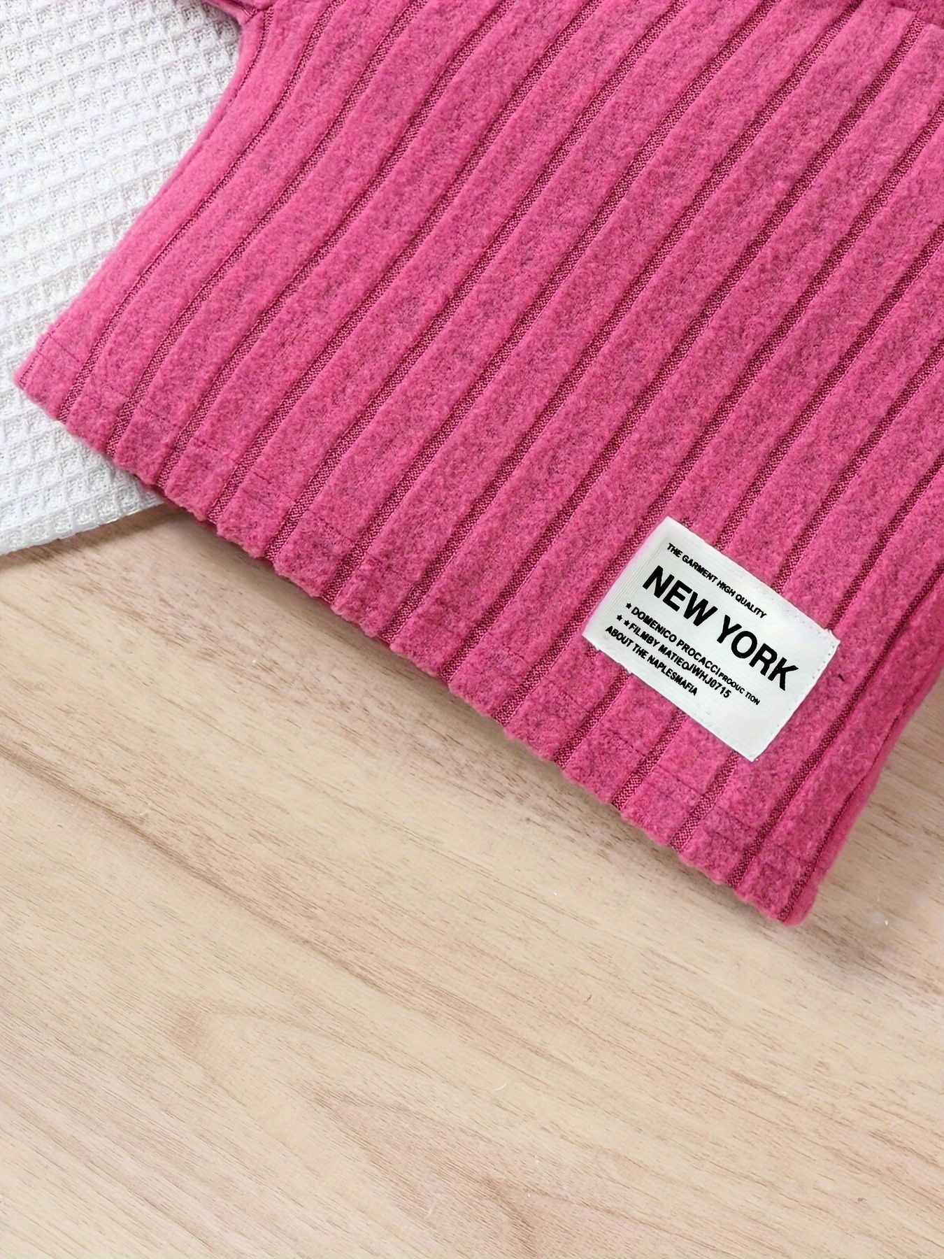 Pink Texture Two-Piece Set
