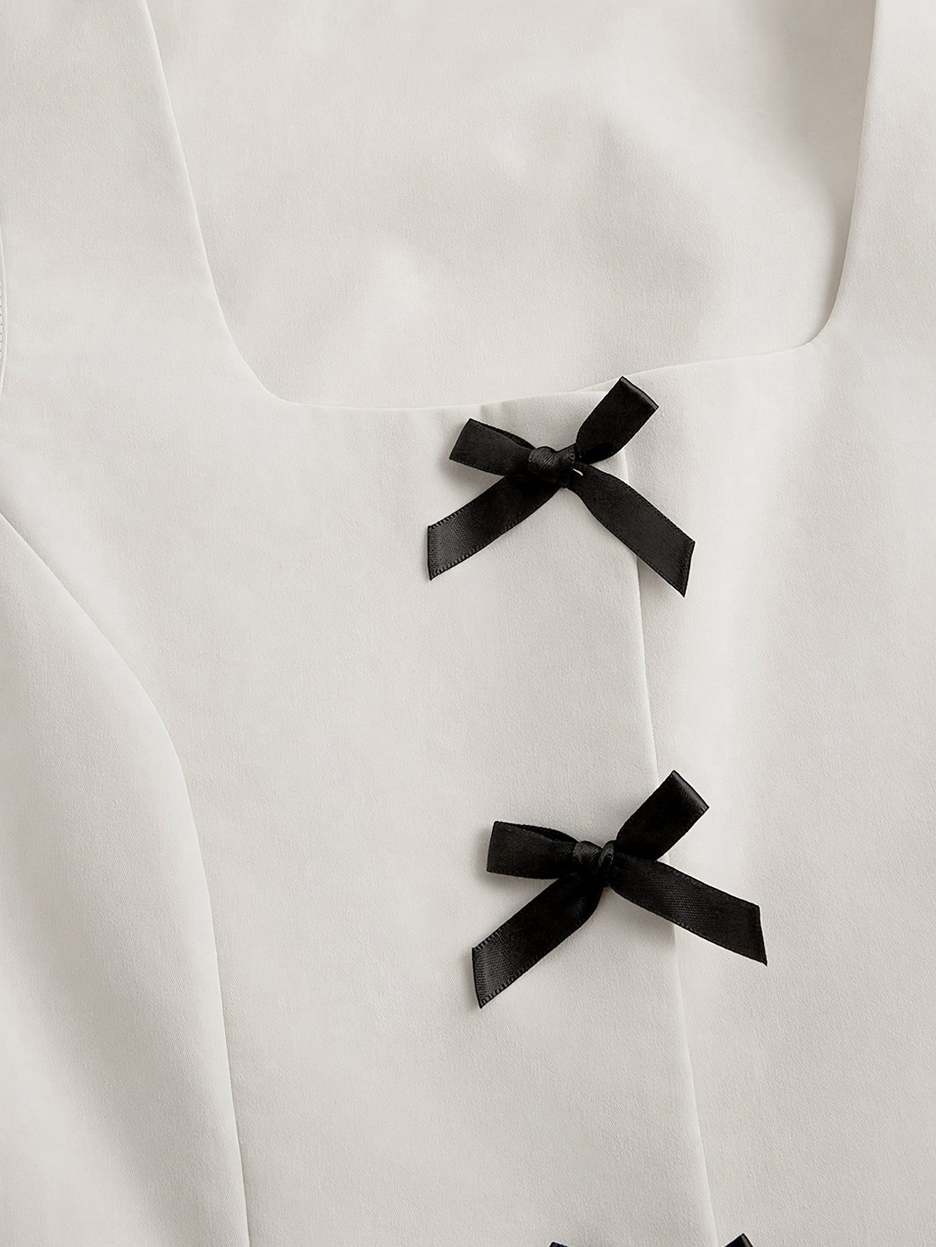 Off White Solid Top and Trousers Set