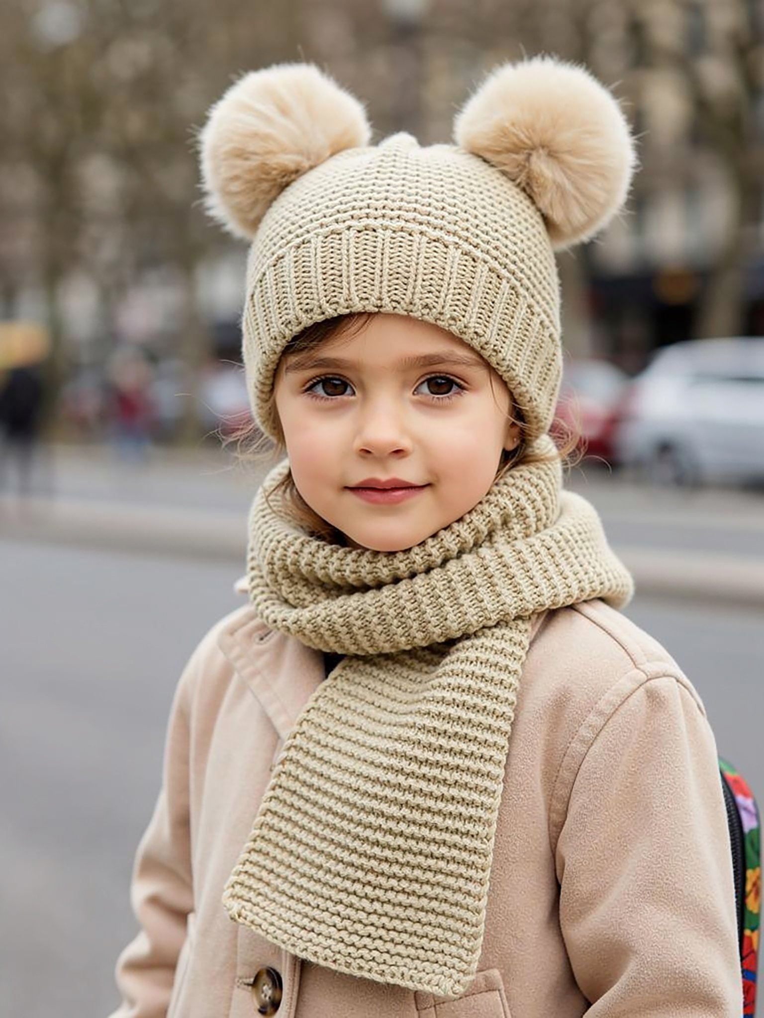 Khaki Solid Beanie