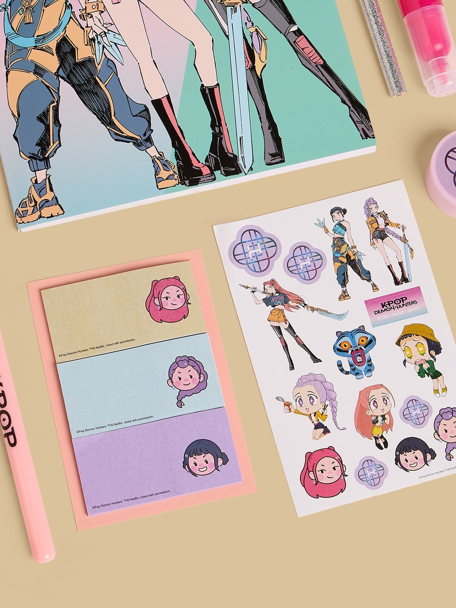 KPop Demon Hunters Print Stationery Set