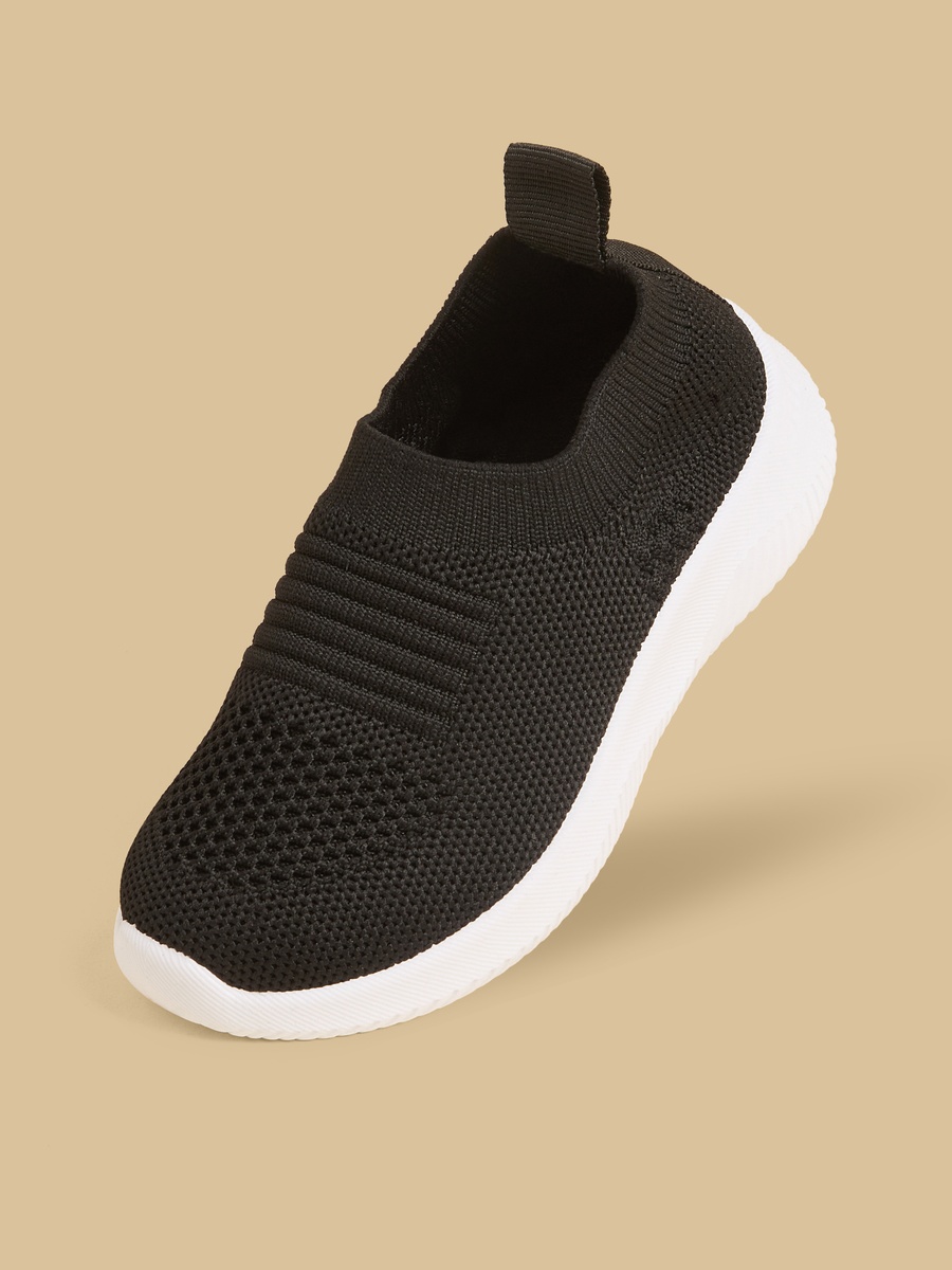 Textured Flyknit Slip-On Sneakers
