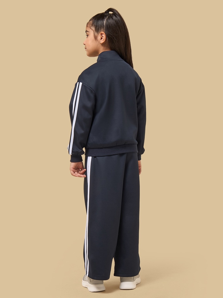 Tape Detail Jacket and Wide Leg Track Pants
