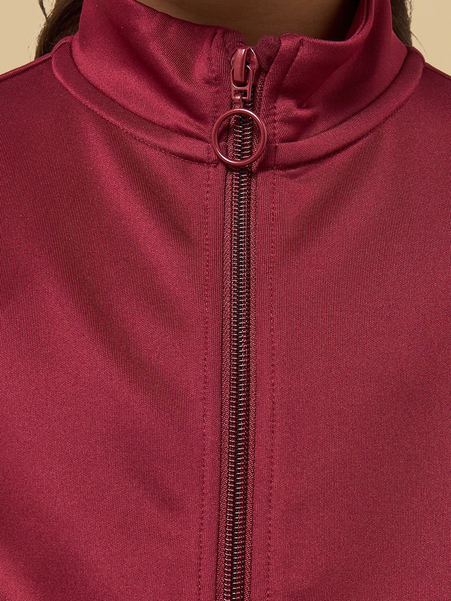 Tape Detail Jacket and Wide Leg Track Pants