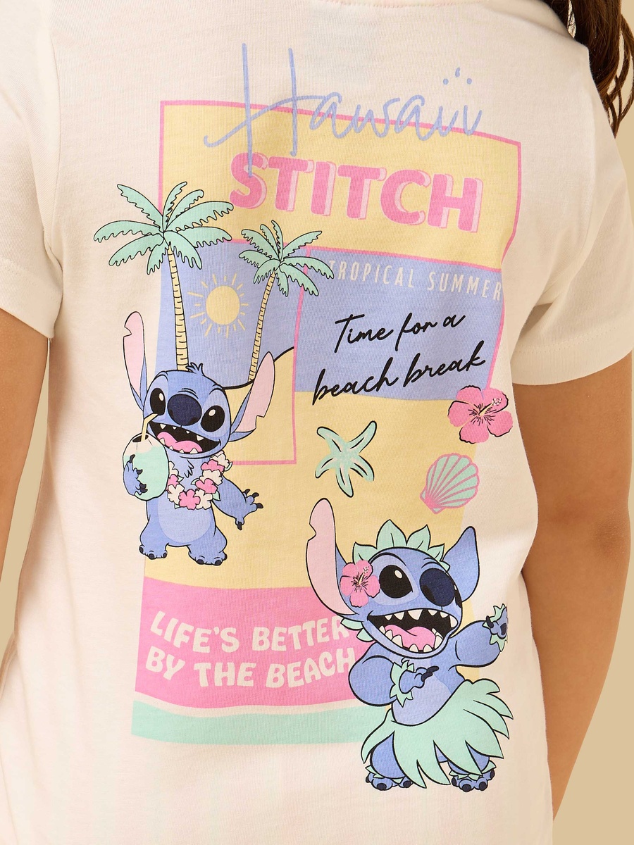Stitch Print Shorts Set