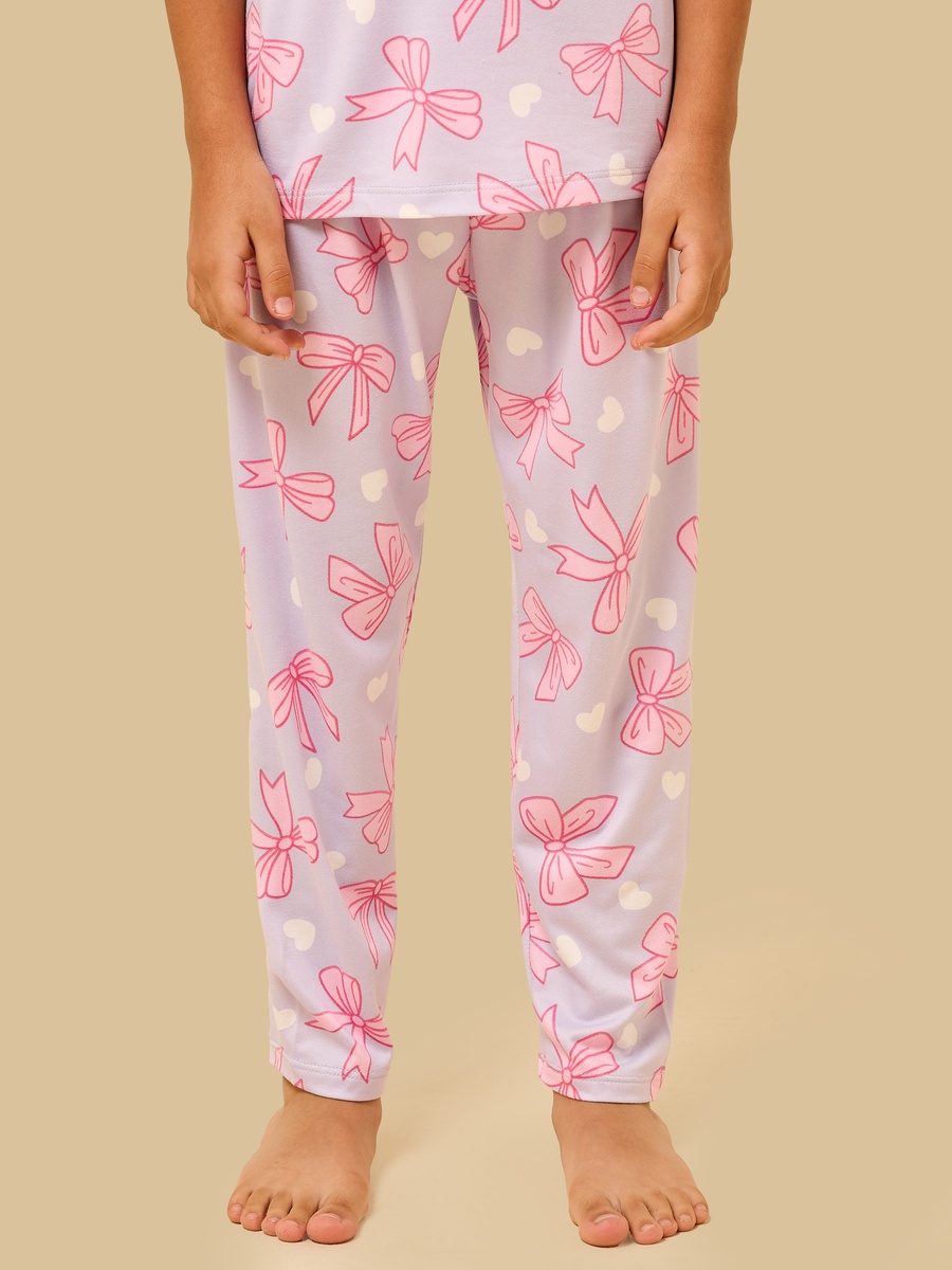Bow Print Cotton Pyjama Set