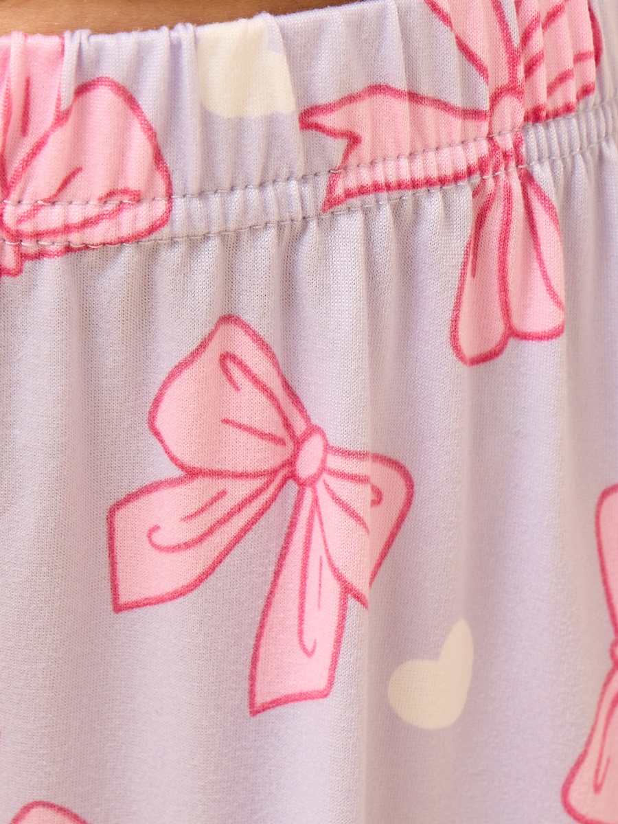 Bow Print Cotton Pyjama Set