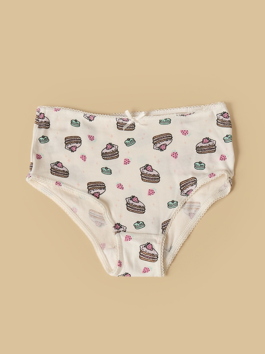 Pack of 5 - Food Print Boyleg Briefs